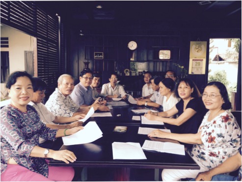 BCH HỘI ĐỒNG HƯƠNG DUY TRINH HỌP KIỂM ĐIỂM CÔNG VIỆC 6 THÁNG ĐẦU NĂM - 2015.