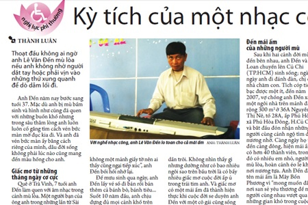 Kỳ tích của một nhạc công mù